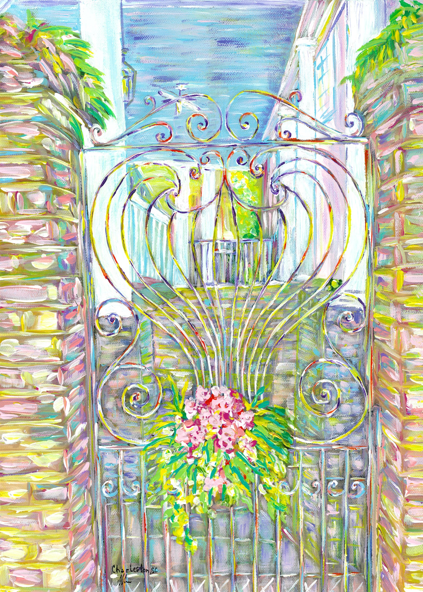 “Charleston Beautiful Gates” Flowers on the Gates