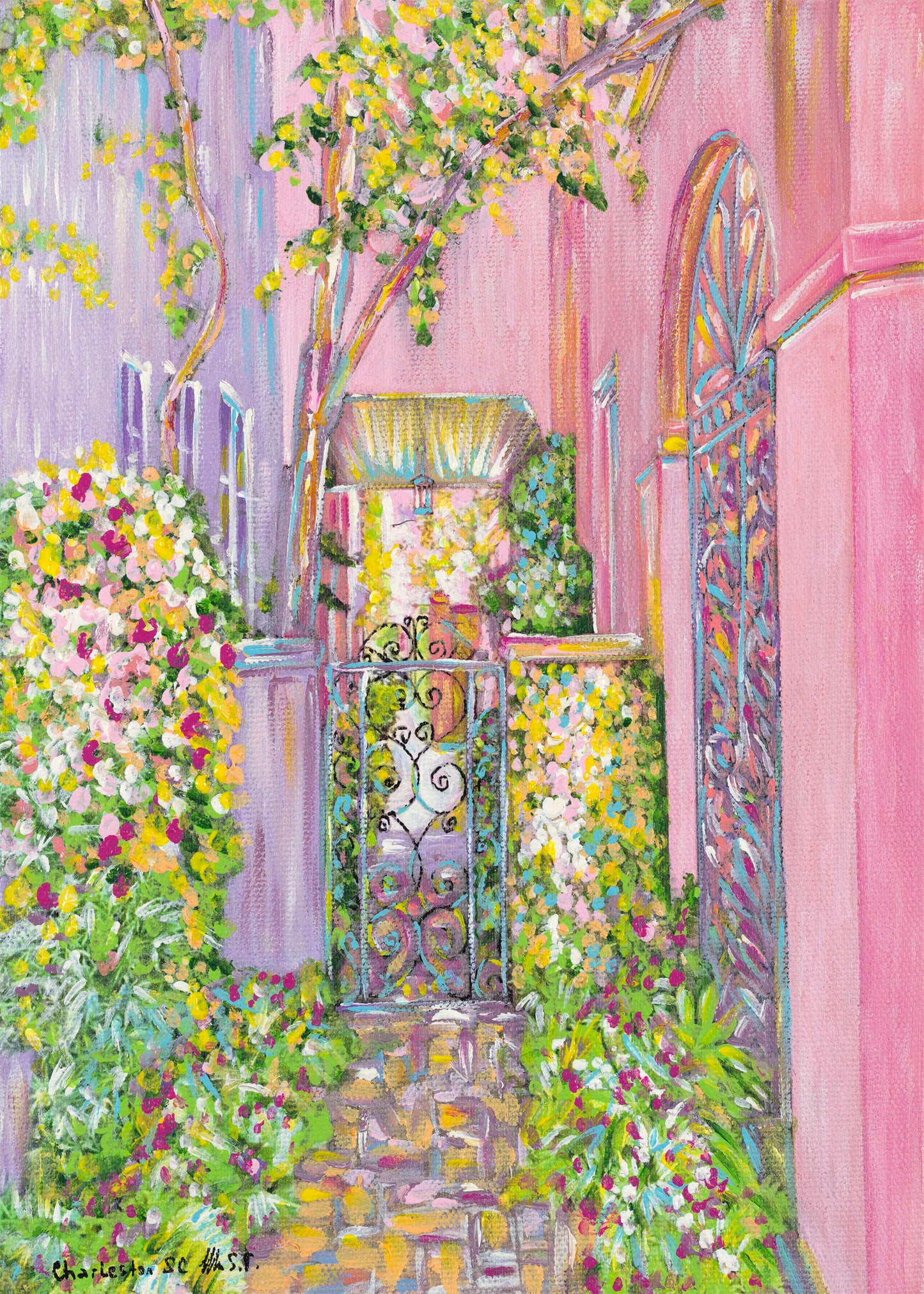 Rainbow Row Secret Alley Vertical