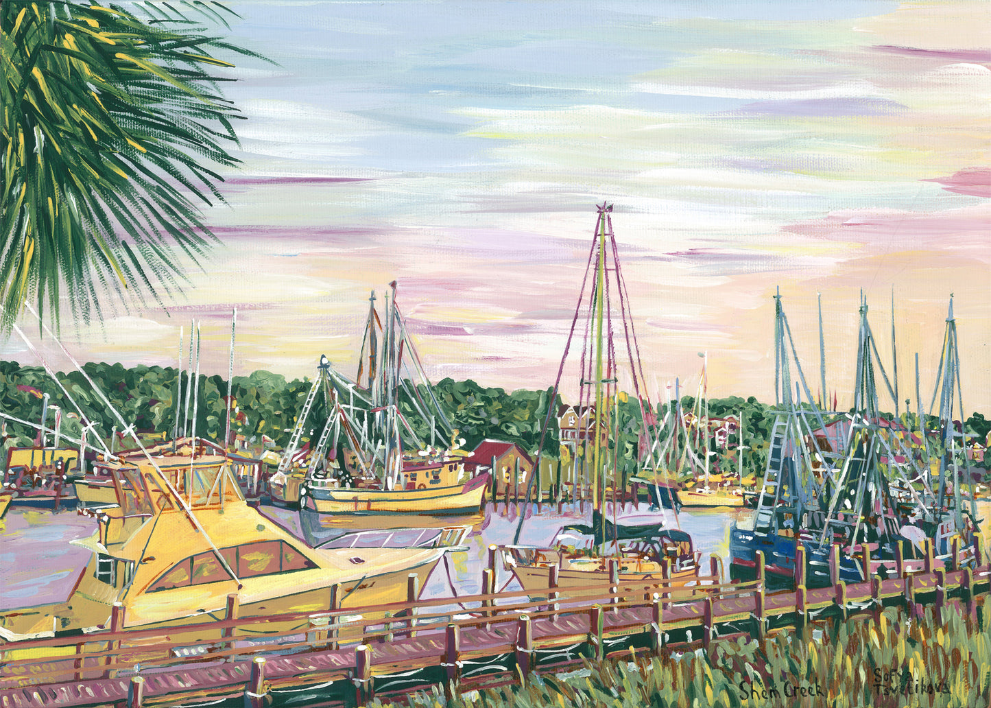 “Shem Creek. Sunset”