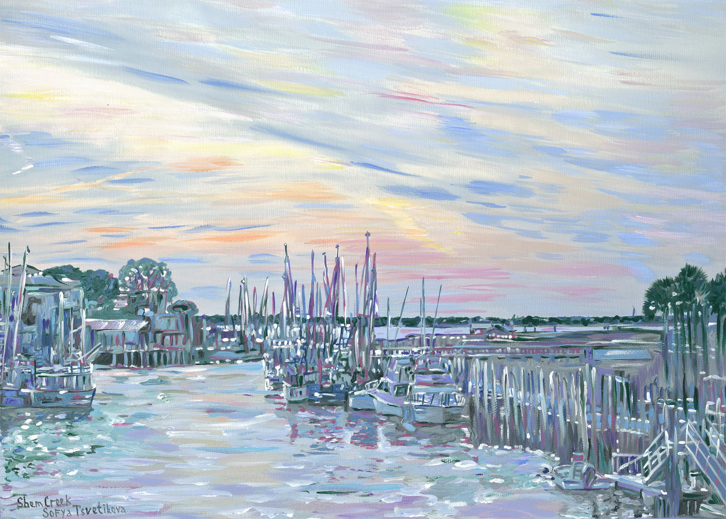 “Shem Creek. Twilight “