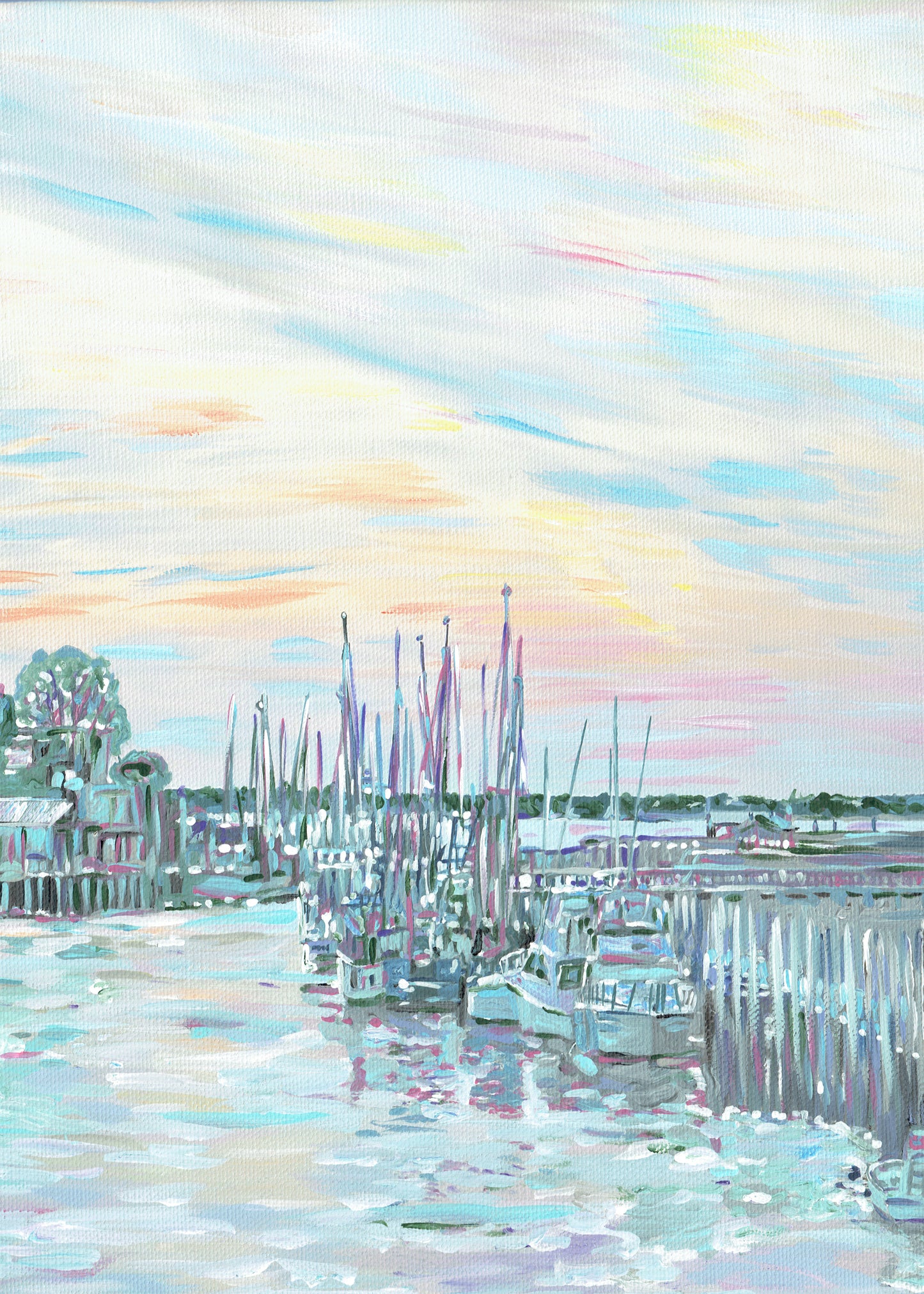 “Shem Creek. Twilight “ vertical