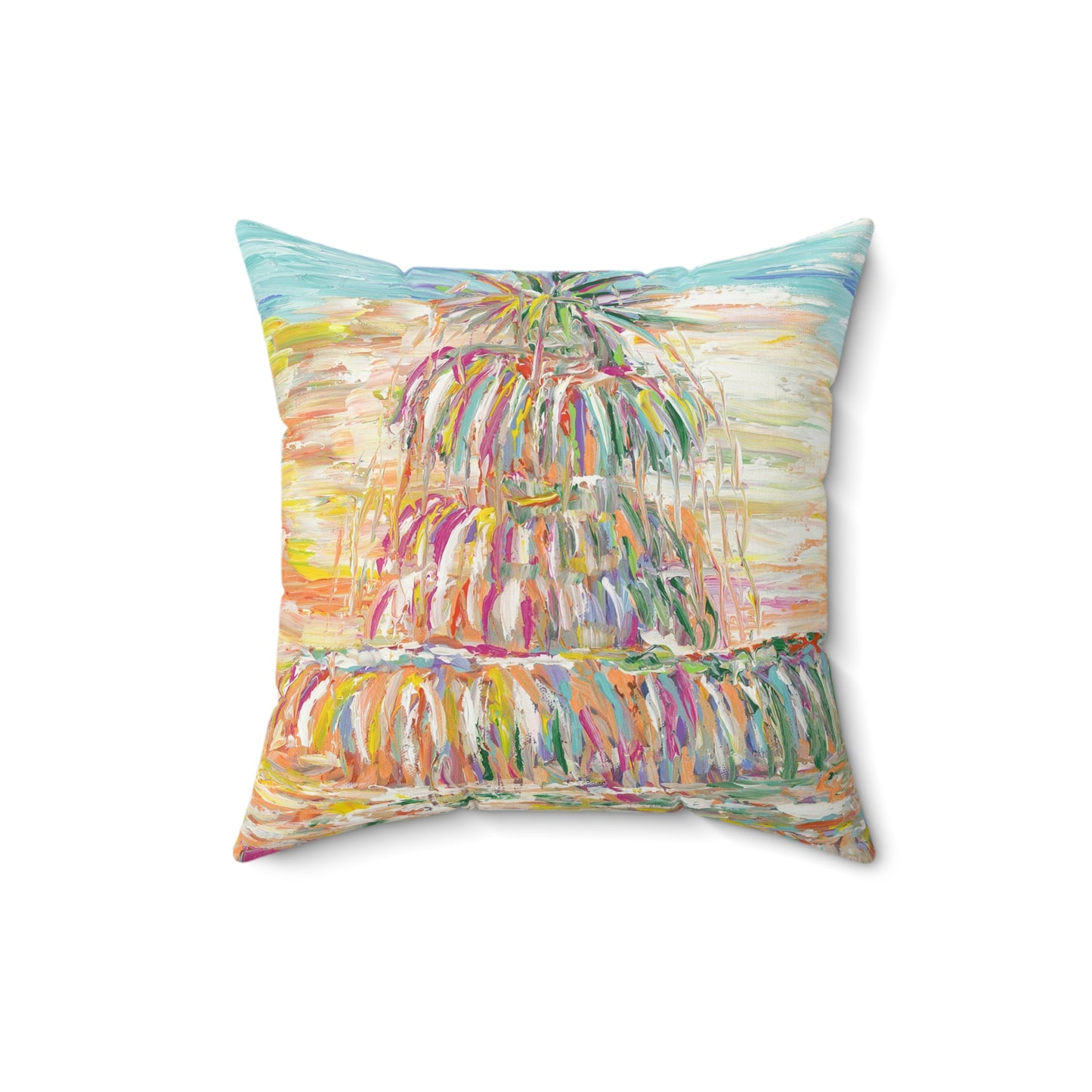 PINEAPPLE FOUNTAIN Square Pillow