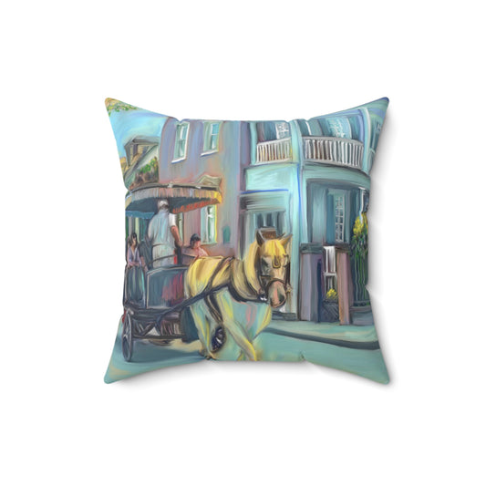 HORSE CARRIAGE Square Pillow