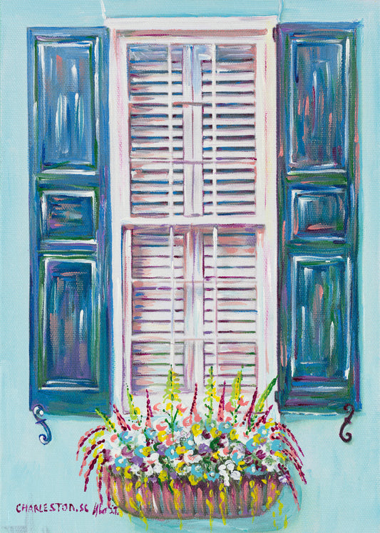 “Charleston Window boxes” (in blue)