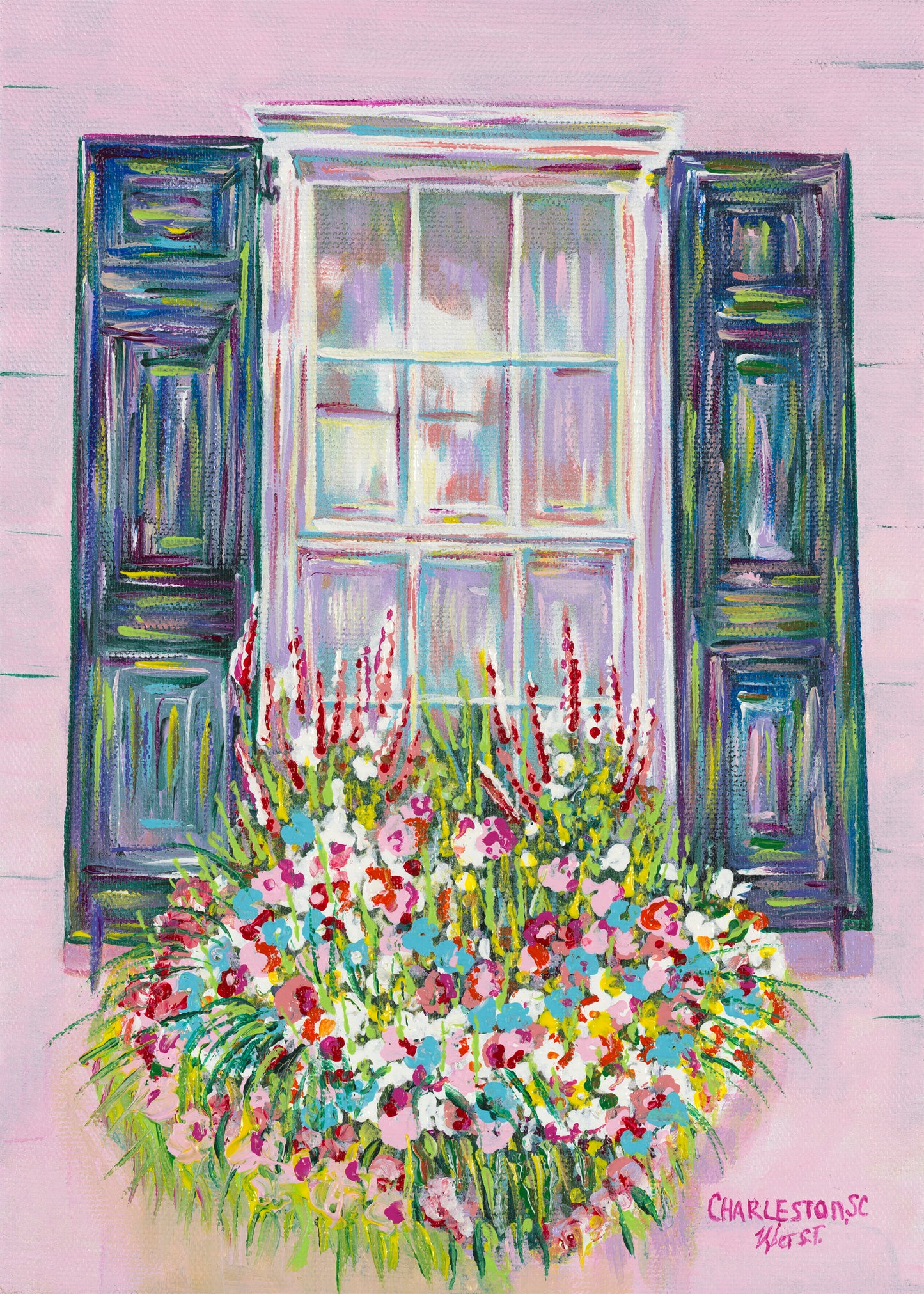 “Charleston Window boxes” (in pink)