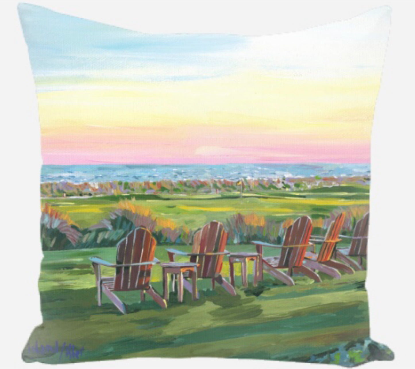 “Kiawah Island, SC” pillow