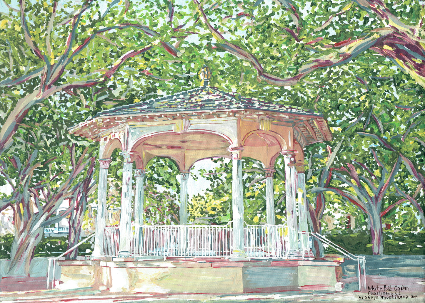 Gazebo at White Pointe Garden, Charleston SC