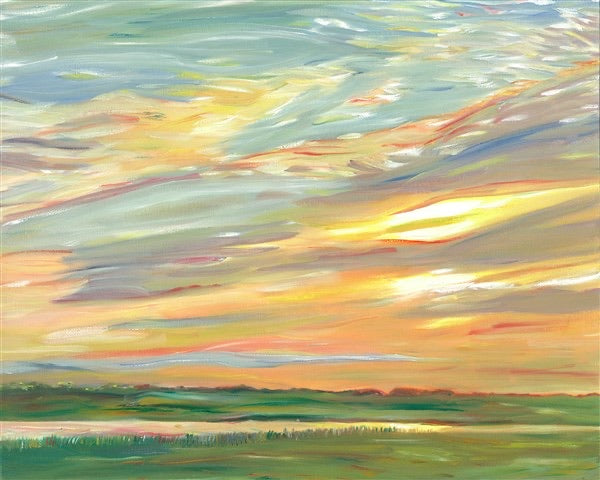 “Sunset on the marsh” II