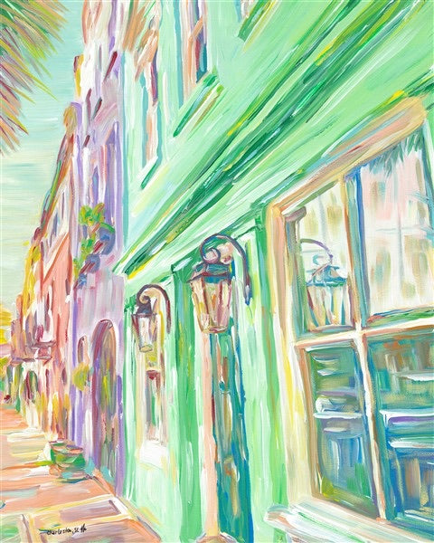 “Rainbow Row” IV vertical (green)